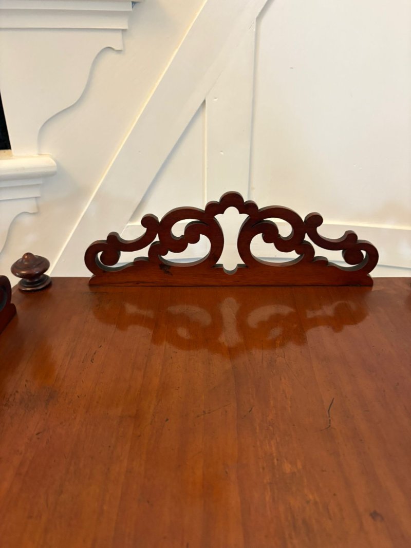 Antique Victorian Quality Mahogany Free Standing Canterbury Whatnot - Image 9